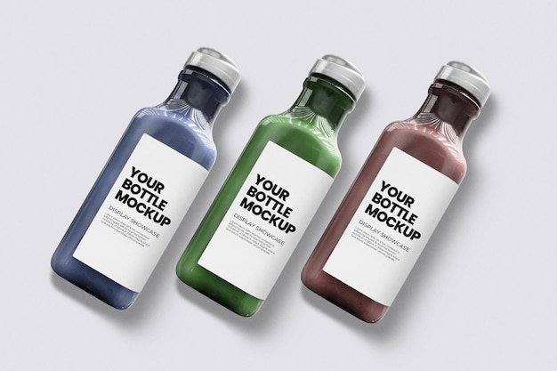 PSD juice bottle mockup