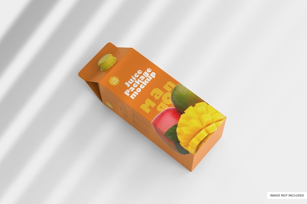 Modello psd mockup scatola di succo