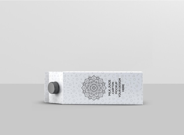 Juice carton mockup