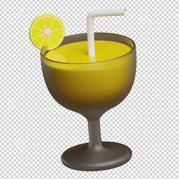 Juice drink 3d illustration