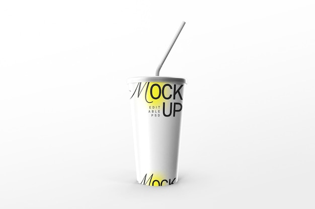 juice drink cup mockup template psd design