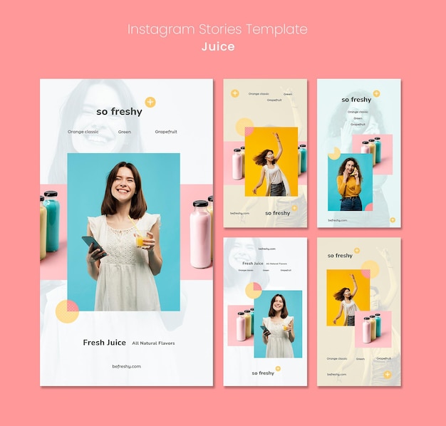 PSD 주스 instagram 이야기