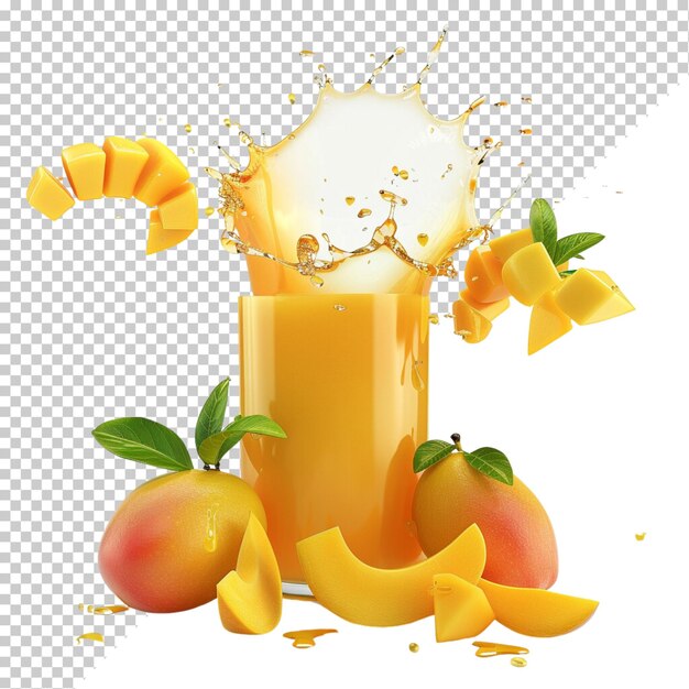 PSD juice isolated on transparent background