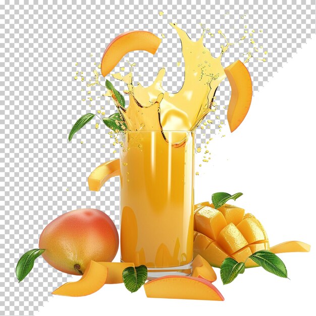 PSD juice isolated on transparent background