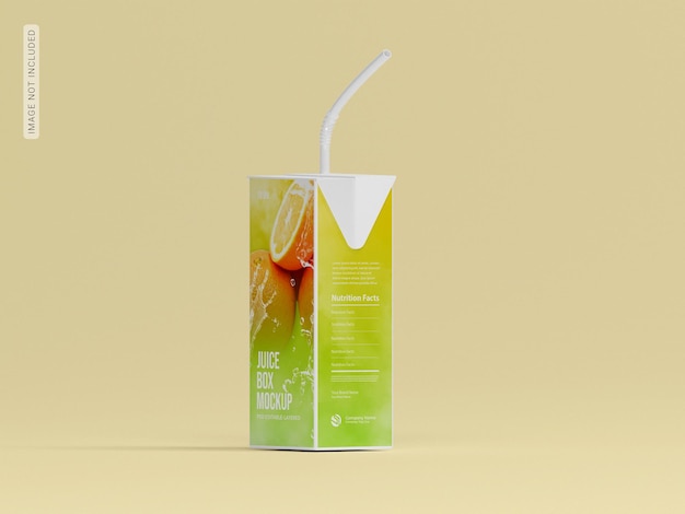 Juice packaging mockup