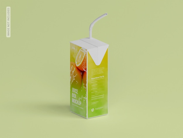 Mockup di confezionamento di succo