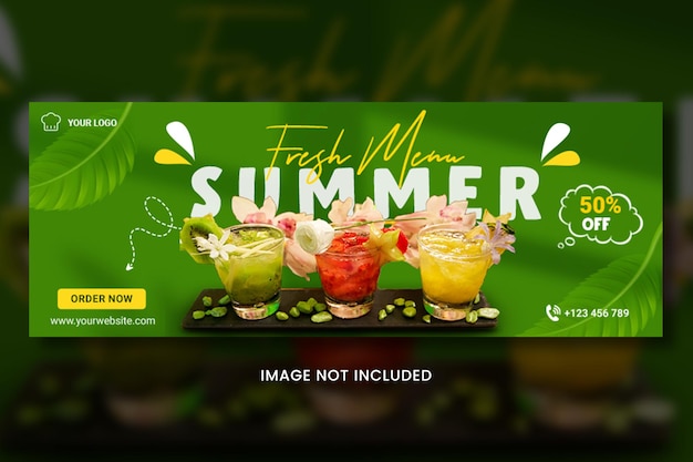 PSD juice summer banner