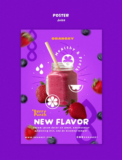 Juice template design