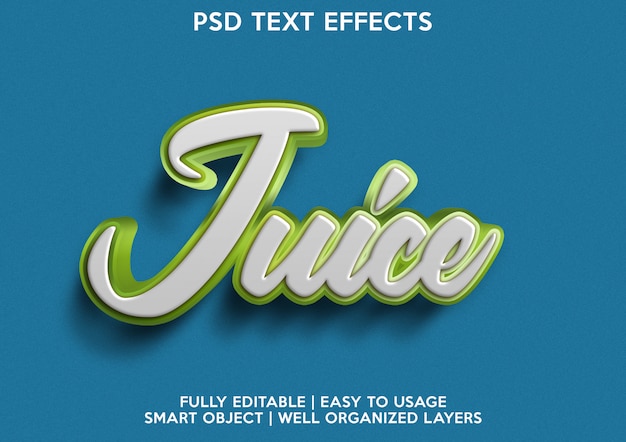 Juice text effect