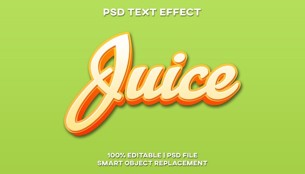 PSD juice text effect