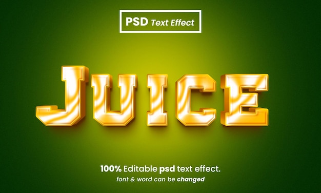 Juice text effect