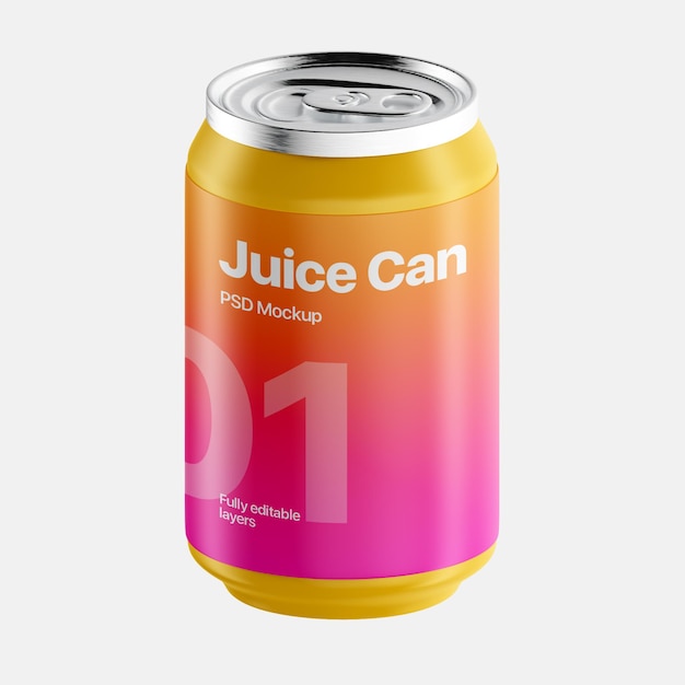 PSD juicen kan mockup