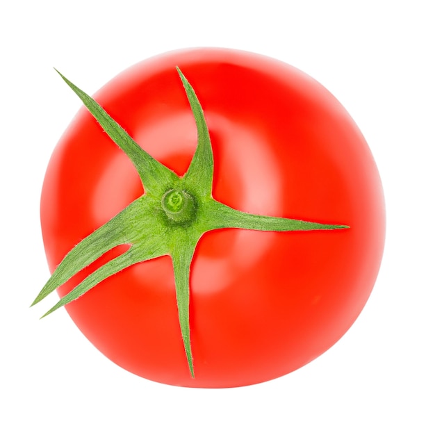 PSD juicy fresh tomato direct foreshortening isolated