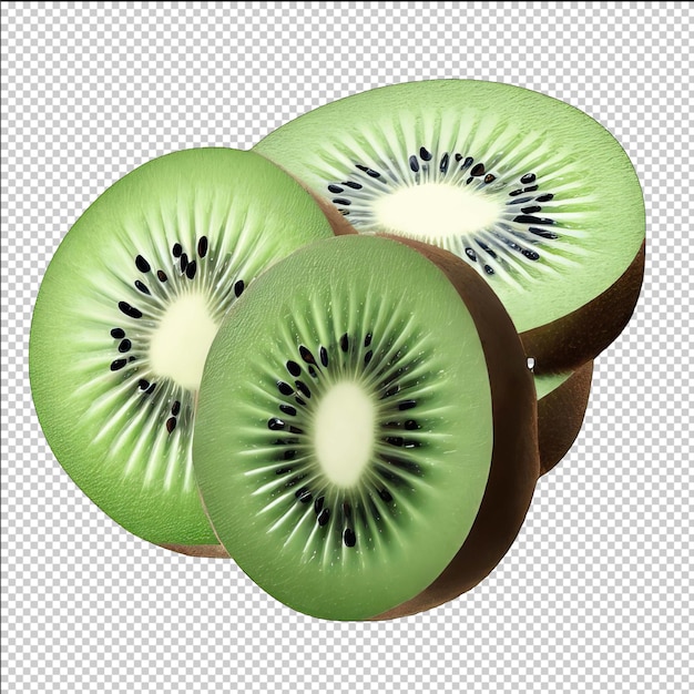 PSD juicy kiwi clipart for designers