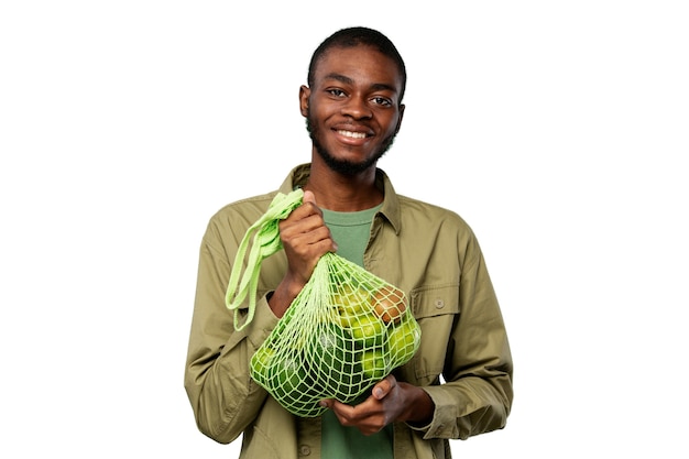 PSD juicy portrait of person holding food