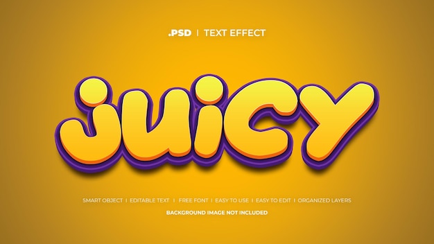 Juicy text effect