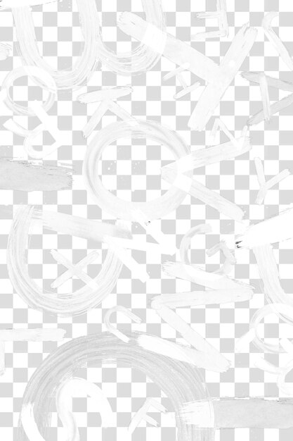 PSD jumbled letters brush stroke style png typography