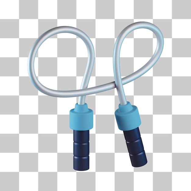 PSD jump rope 3d icon