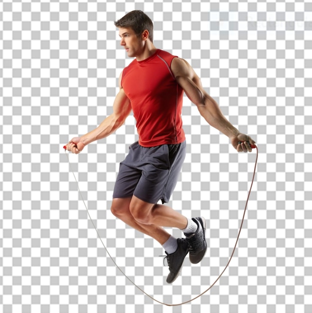 PSD jump rope on transparent background