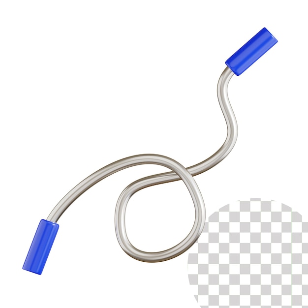 PSD jumping rope 3d illustration