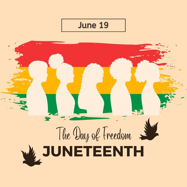 PSD juneteenth dag social media post