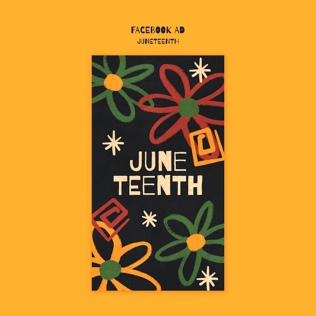 PSD juneteenth  template design