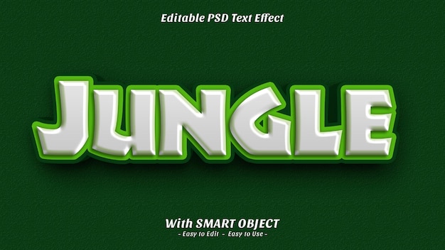 Jungle 3d-tekststijleffect