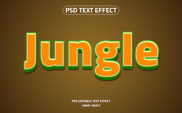 Jungle adventure logo text effect