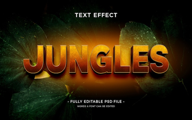 PSD jungle teksteffect