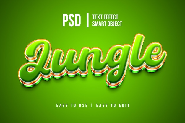 Jungle text effect