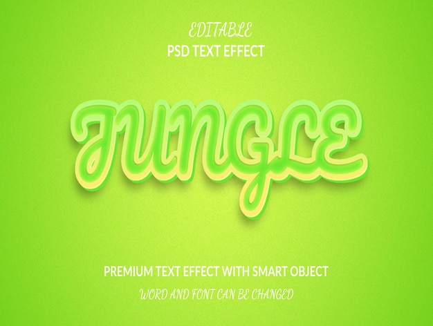 Jungle text effect