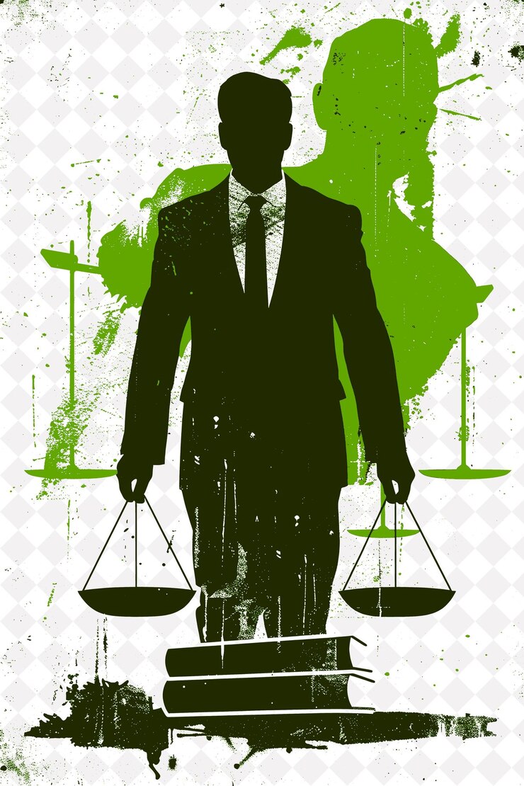 PSD justice focused presidential candidate portrait with a red b flat illustration election campaign