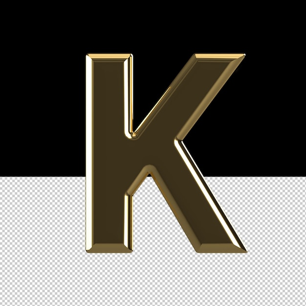 PSD k letter text effect oil