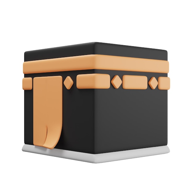 Kaaba 3d icon for Islamic and Ramadan