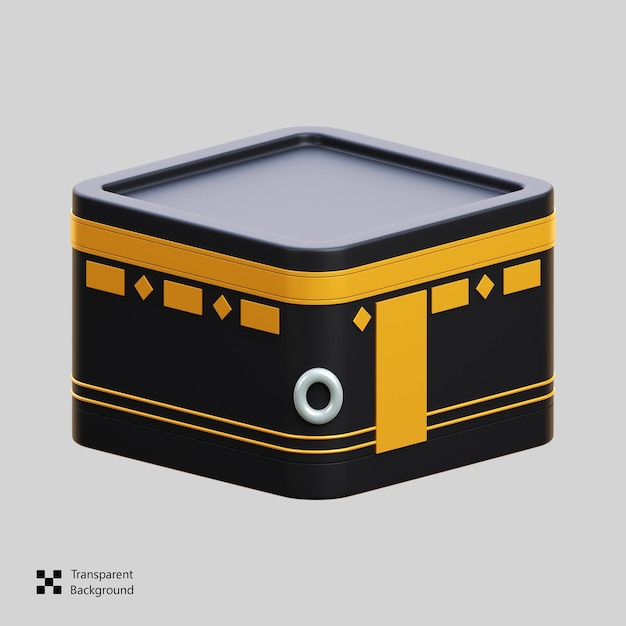 PSD kaaba 3d icon