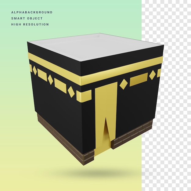 Kaaba 3d ikona ilustracja