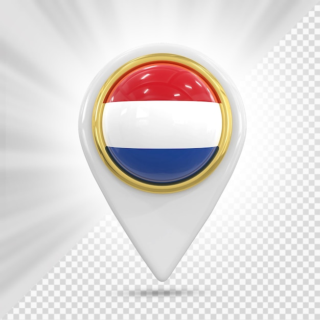 PSD kaartspeld met de vlag van nederland