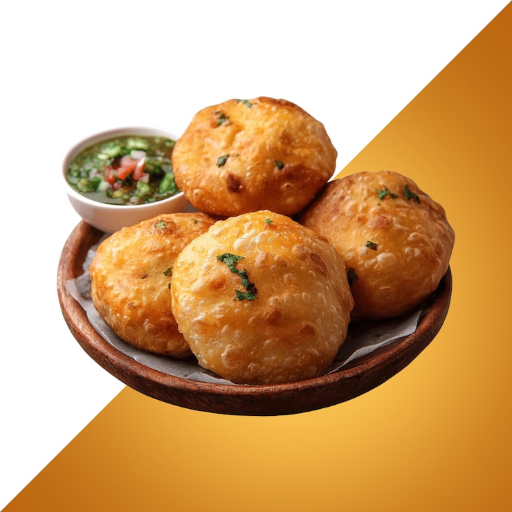PSD kachori isolated on transparent background