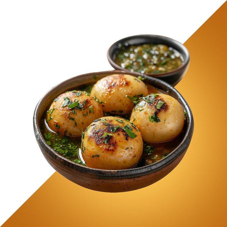 PSD kachori isolated on transparent background