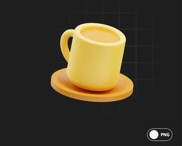 Kaffekopp Farsdag 3D-illustrasjon