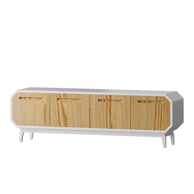 Kaksi erilaista puukalustetyyliä, moderni design, moderni tyyli, minimalistinen ulkoasu, värikäs design, sänky ilman taustaa, erilainen design, PNG, valkoinen tausta, eristetty abstrakti 3d-malli
