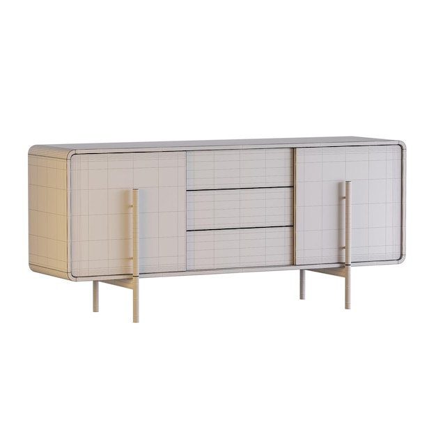 Kaksi erilaista puukalustetyyliä, moderni design, moderni tyyli, minimalistinen ulkoasu, värikäs design, sänky ilman taustaa, erilainen design, PNG, valkoinen tausta, eristetty abstrakti 3d-malli