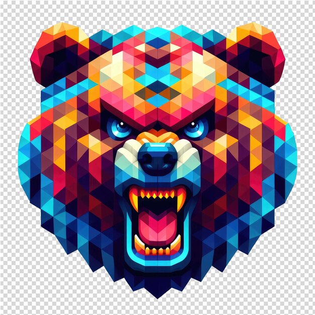 PSD kaleidoscopic wildlife design