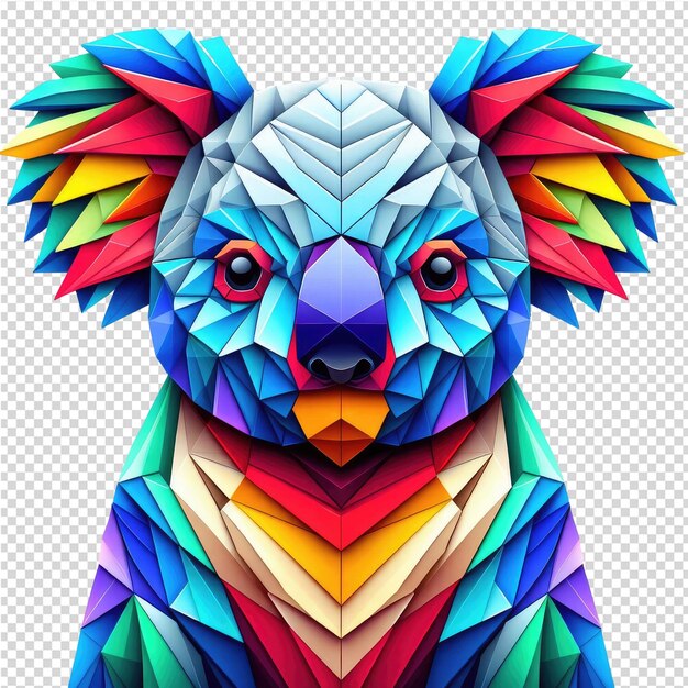 PSD kaleidoscopic wildlife design