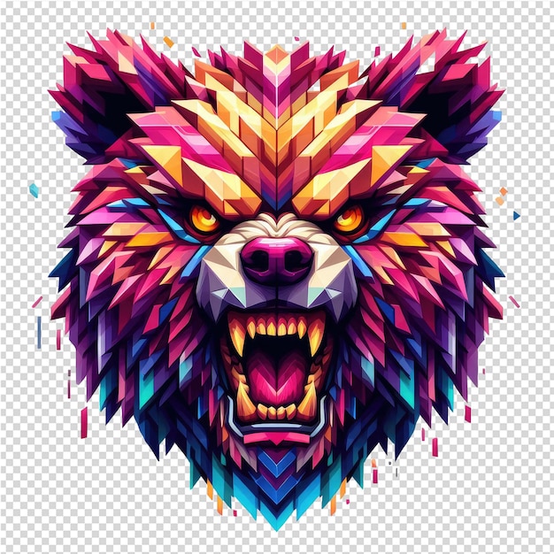 PSD kaleidoscopic wildlife design