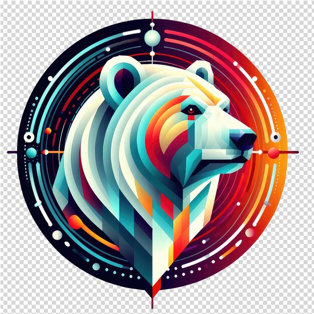 PSD kaleidoscopic wildlife design