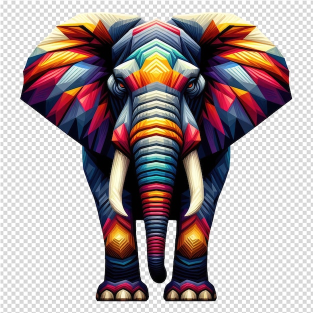 PSD kaleidoscopic wildlife design