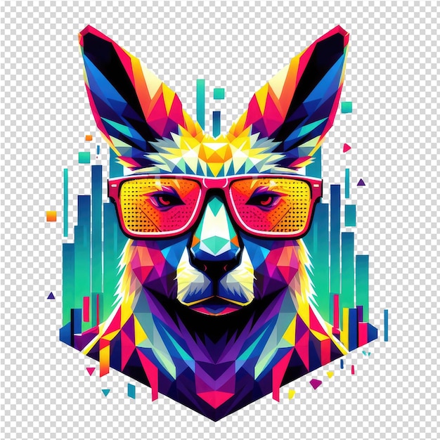 PSD kaleidoscopic wildlife design