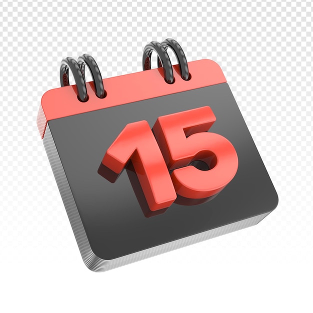 PSD kalender 3d render