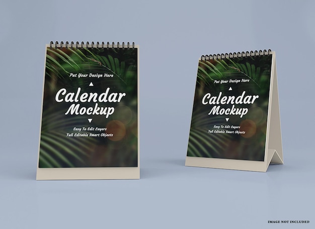 Kalender mockup ontwerp geïsoleerd ontwerp geïsoleerd